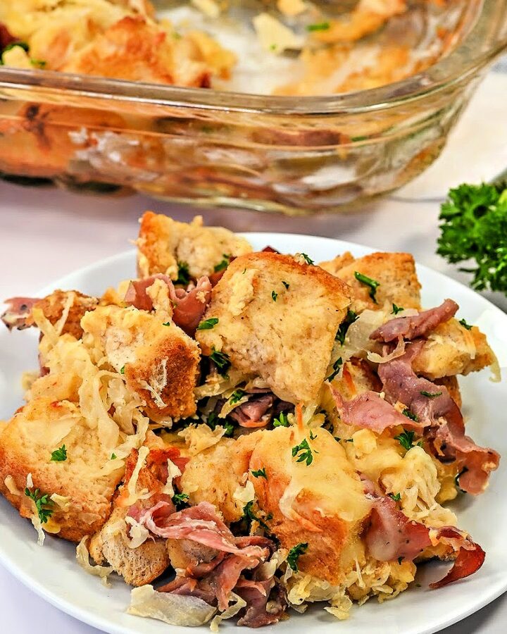 Keto Savory Reuben Pudding