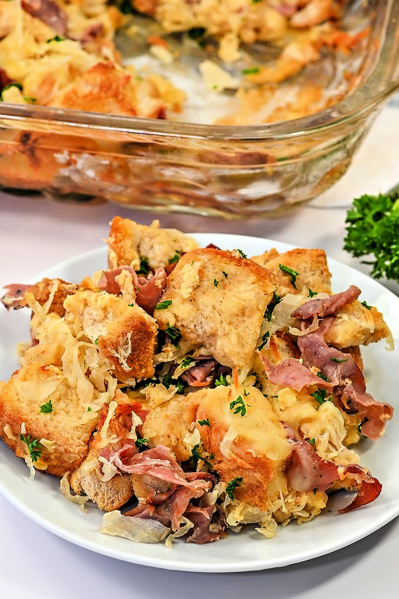 Keto Savory Reuben Pudding