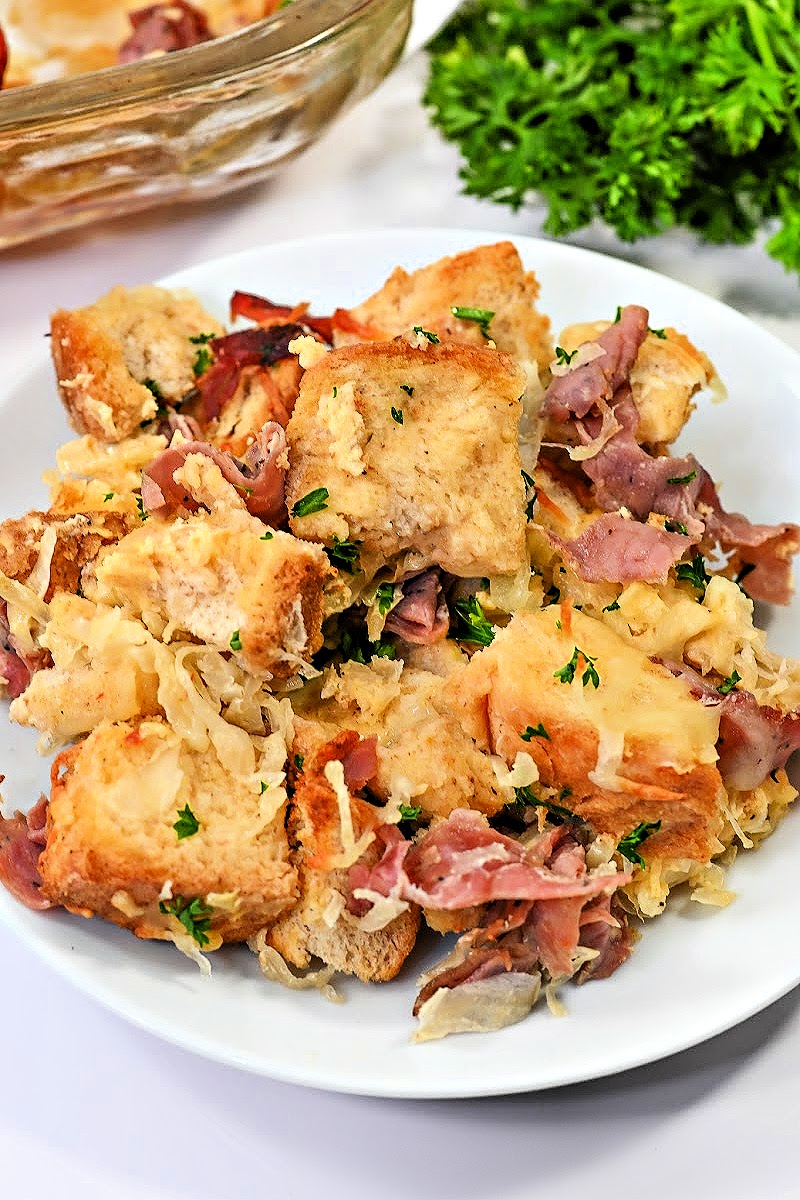 Keto Savory Reuben Pudding