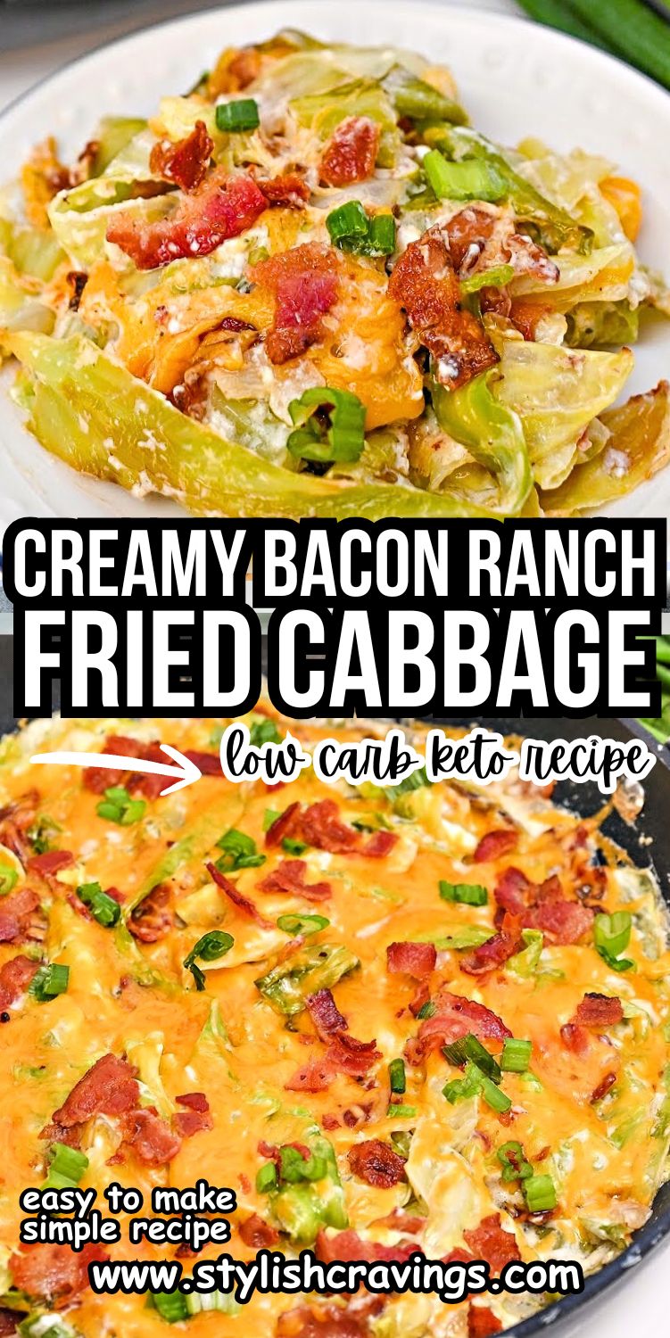 Keto Fried Cabbage Noodles With Bacon