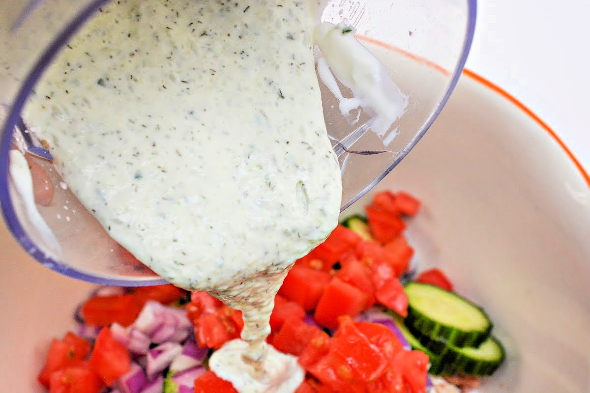 Greek Chicken Cucumber Salad