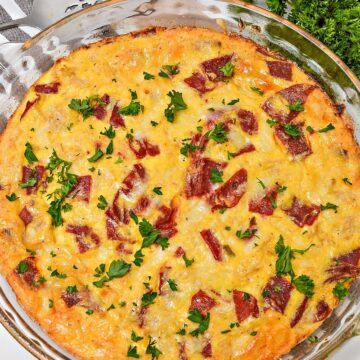 Low Carb Crustless Reuben Quiche