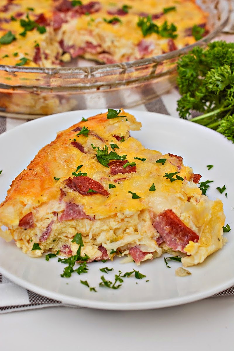 Low Carb Crustless Reuben Quiche