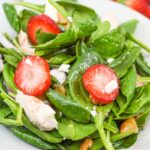 Strawberry Spinach Salad with Chicken