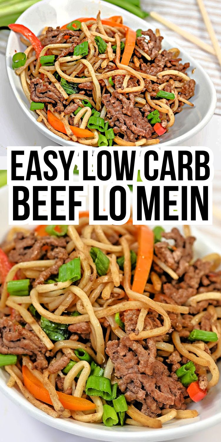 Easy Keto Lo Mein With Ground Beef