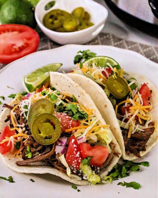 Slow Cooker Low Carb Beef Chuck Tacos