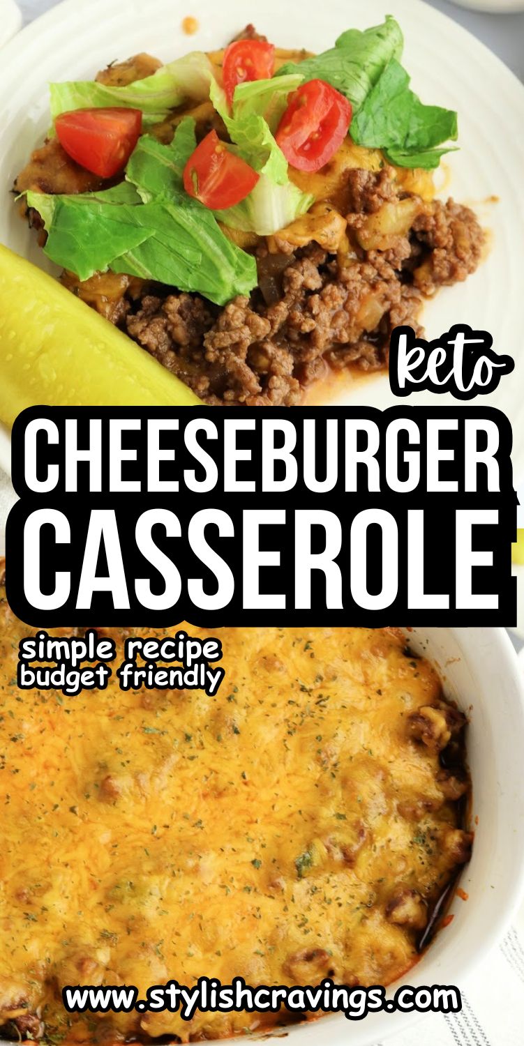 Keto Cheeseburger Casserole