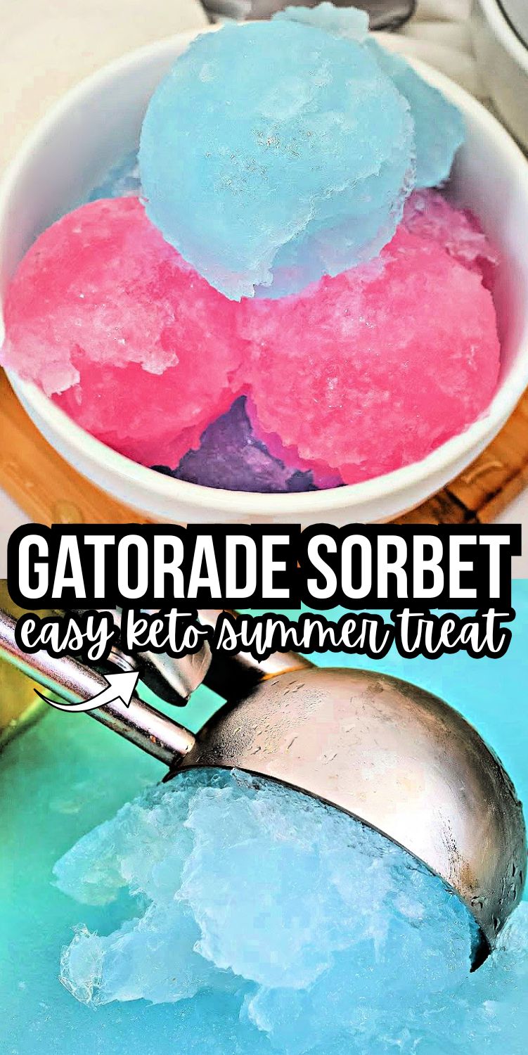Keto Gatorade Sorbet