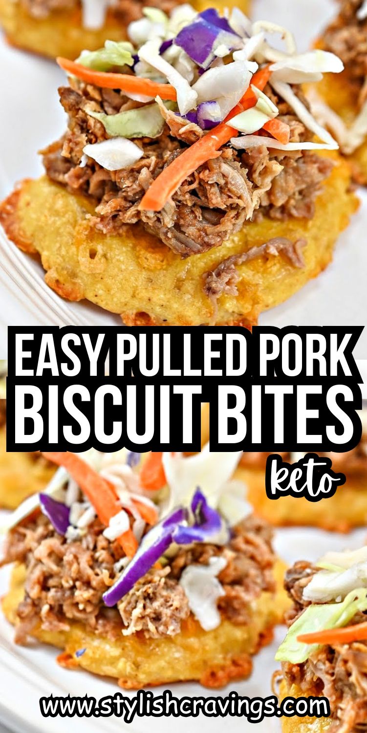 Keto Pulled Pork Biscuit Bites