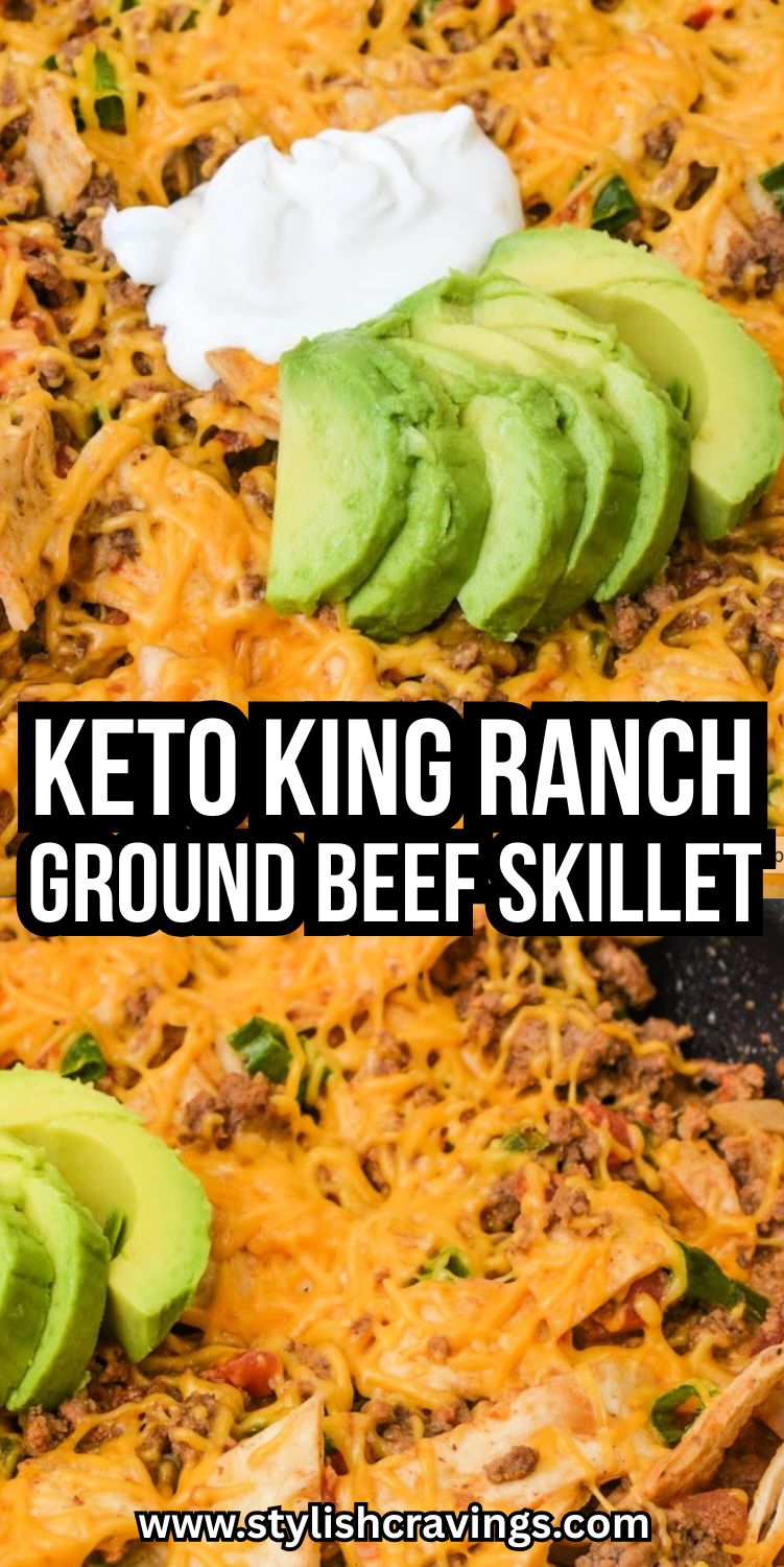 Keto King Ranch Ground Beef Skillet